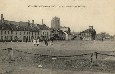 Cette place fut crée en 1830 pour accueillir les nombreux concours agricoles,on peut voir les plots et les chaînes où l'on attachait les bêtes.